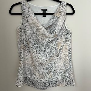 Cowl Neck Blouse - Neutral Colors